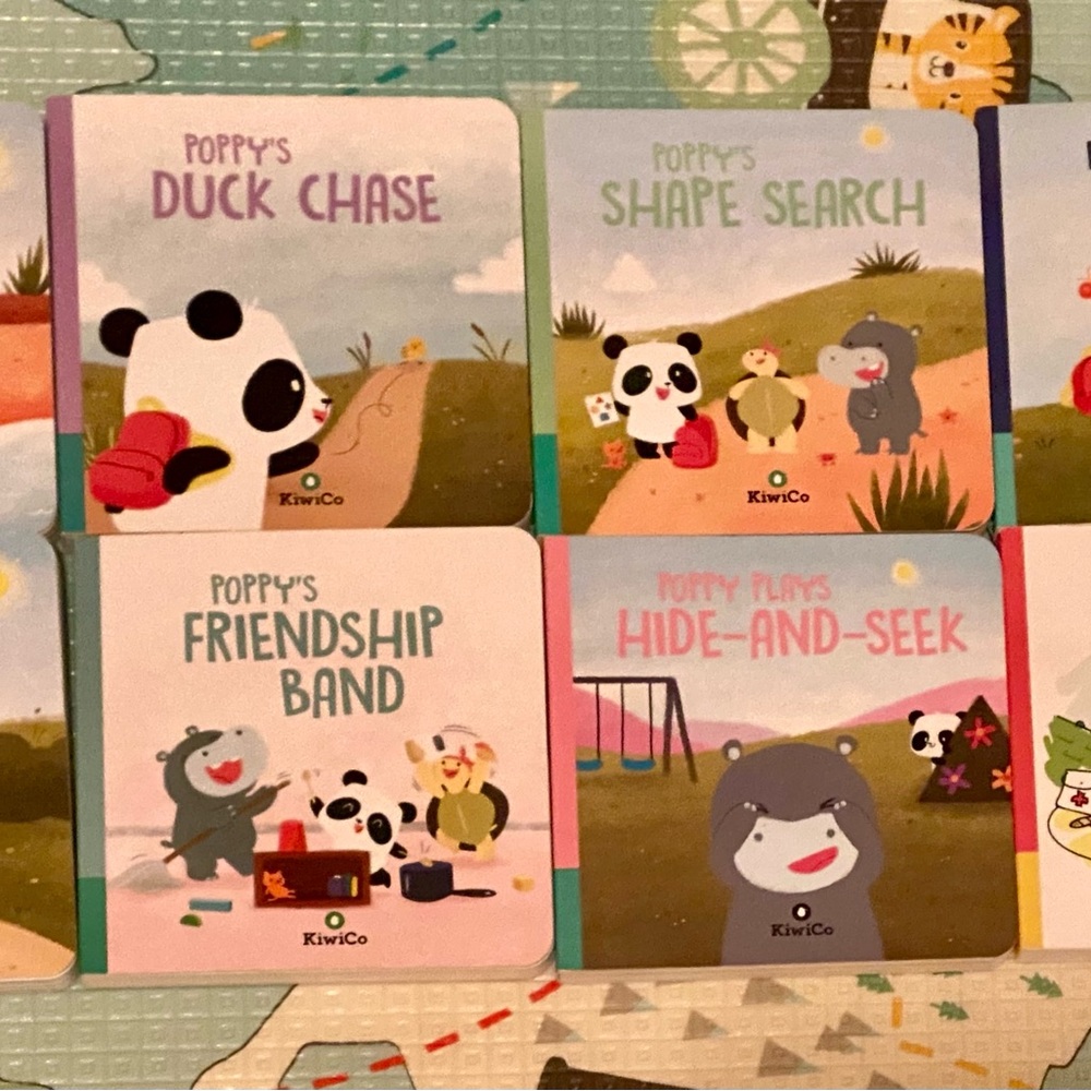 KiwiCo Kids' Board Book Set - Poppy and Kellan